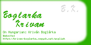 boglarka krivan business card